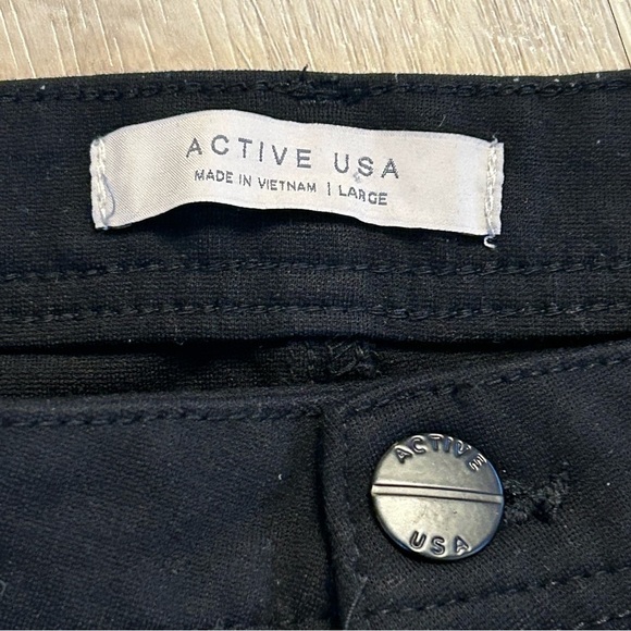 Active USA 5 Pockets Skinny Ponte Pants black - Picture 8 of 10